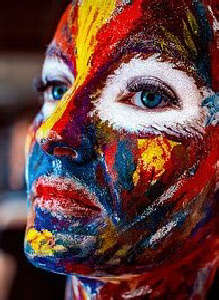 Rituelle Gesichtsbemalung